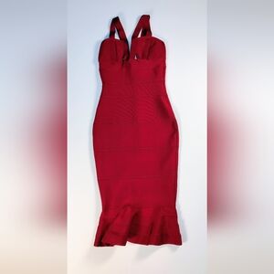 Red Bandage Bodycon Dress